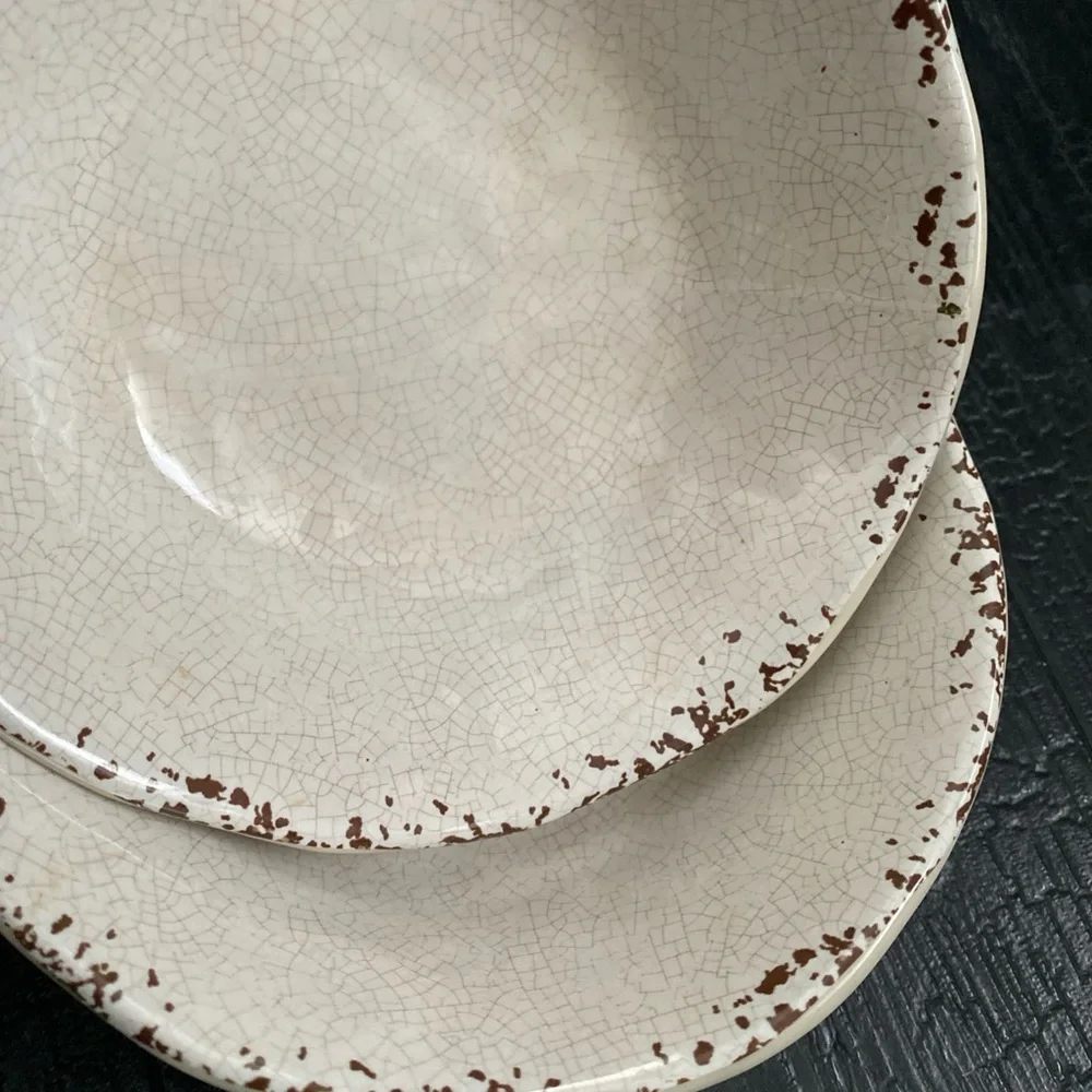 IL Mulino  Rustic Crackle Melamine Bowls Set Of‎ 2